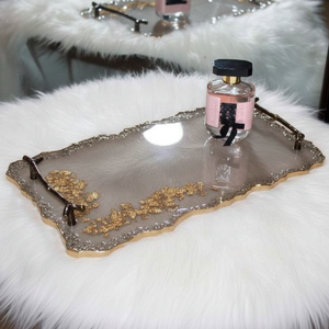 Resin <b>Decorative</b> Tray in Multiple Colors Rectangle Home <b>Decor</b> Resin Tray High Quality - Product Image 1