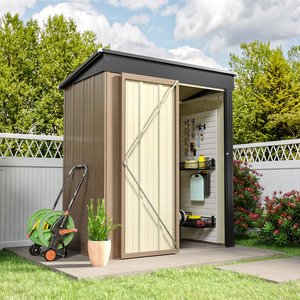 AJUNION Backyard <strong>Tools</strong> <strong>House</strong> Garden Shed Waterproof Metal Storage Shed Steel Garden <strong>House</strong> - Product Image 1
