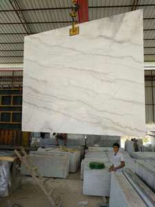 <span class=keywords><strong>Lastra</strong></span> di <span class=keywords><strong>Marmo</strong></span> Bianco Cinese Naturale Lucidata per Piastrelle e Pavimenti - Vendita all'Ingrosso - Product Image 5