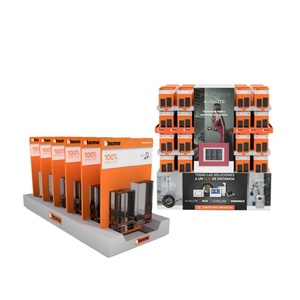 Expositor de Piso de Cartón Corrugado Plegable y Ecológico Personalizado para Productos de Belleza y Cosméticos - Product Image 4