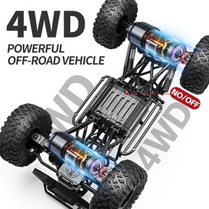 Voiture RC d'escalade SJY-P10A12 à l'échelle 1/10, vitesse élevée de 12 km/h, puissance élevée 2,4 GHz, voiture de drift à quatre roues, voiture électrique télécommandée - Product Image 4
