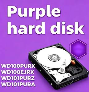 Disco Duro Morado de 10 TB HDD WD100PURX WD100EJRX WD101PURZ WD101PURA para Monitoreo CCTV - Product Image 1