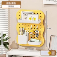 Étagère de rangement murale minimaliste en plastique sans perçage, 3 niveaux, multi-couches, DIY, pour bureau, organisateur de bureau pour enfants, garage
