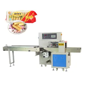 Egg rolls packing machine with tray