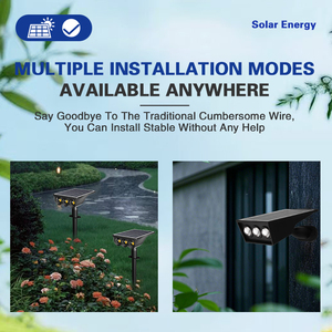 Lampes de jardin solaires à LED pour patios, pelouses, terrasses, lampadaires, jardins de villas - Product Image 4