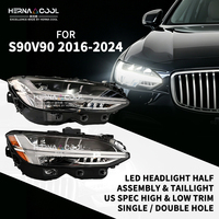 Phare LED Adaptatif Standard OEM pour Volvo S90 V90 2019-2025, Référence OE 32266779, 12V DRL, Pièce de Remplacement pour Phare de Voiture