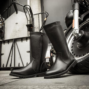 Bottes Martin pour hommes, bottes de rue Cool, chaussures en cuir PU à la mode, bottes de chevalier - Product Image 3