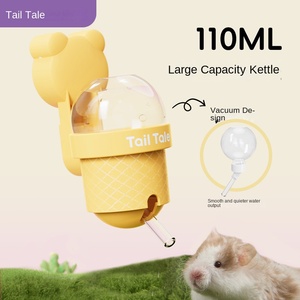 Water Cute Ice-cream Mute Leakproof Vacuum <b>Bottle</b> with Magnetic Holder for Dwarf Hamster Gerbils <b>Small</b> Animal - Product Image 5