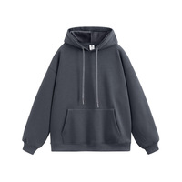 Sweat à capuche unisexe en molleton épais 400 g/m² de haute qualité, couleur unie, chaud et confortable pour l'hiver