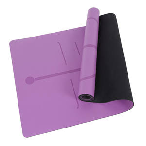 Tapis d'exercice de <span class=keywords><strong>gymnastique</strong></span> à motif personnalisé F1 Tapis de Pilates de fitness antidérapant écologique avec tapis de yoga en PU antidérapants et lavables - Product Image 6