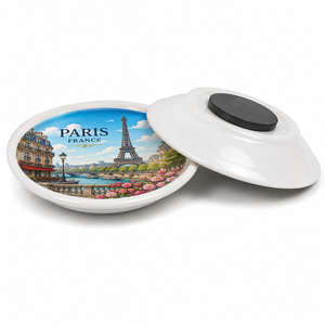 Aimant de réfrigérateur personnalisé en forme de plaque souvenir pour les voyageurs et les collectionneurs, avec design de monuments tels que la Tour Eiffel, le <span class=keywords><strong>Colisée</strong></span>, la Coupole bleue, la Pagode, la Pyramide. - Product Image 4