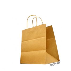 ถุงกระดาษสีน้ำตาลสำหรับร้านอาหารฟาสต์ฟู้ดแบบขายส่งธรรมดา - Product Image 2
