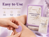 Patchs transdermiques quotidiens à base d'ashwagandha, respectueux de la peau, avec logo personnalisé et marque privée