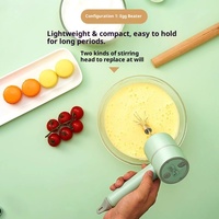 Mixeur à main sans fil polyvalent de qualité supérieure, outil de cuisine robuste multi-usages pour mélanger les œufs, broyer l'ail et préparer des desserts