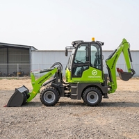 Promo Panas Mini Backhoe Loader Diesel 4X4 Multifungsi All-in-One untuk Pertanian Retroexcavadora