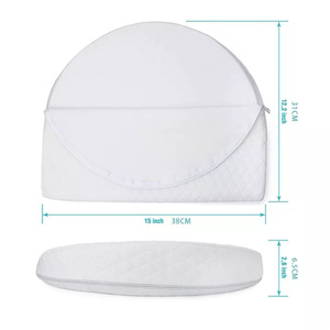 Almohada <span class=keywords><strong>para</strong></span> <span class=keywords><strong>Cuna</strong></span> de Bebé, Cómoda Almohada <span class=keywords><strong>para</strong></span> Bebés, Almohada Suave en Forma de <span class=keywords><strong>Cuña</strong></span>, Funda Exterior de Algodón Antibacteriana, Colores Personalizables <span class=keywords><strong>para</strong></span> Guardería - Product Image 3