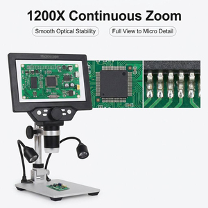 Microscope de micro-soudure professionnel 1200X, loupe numérique 720P HD pour la réparation de téléphones, inspection de cartes PCB avec écran - Product Image 3
