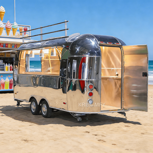 Stainless Steel Towable Mobile Coffee & Snack Food Trailer <b>Cart</b> with <b>Candy</b> & Chips Service - Product Image 6