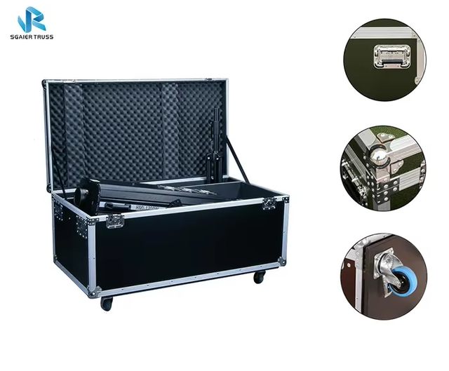 SGAIER FL01 TUV Certified Aluminum & Plywood Road Cases Flight Case for Transportation 200kg Load Capacity