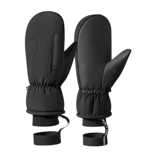 Nouveaux gants de snowboard d'hiver pour hommes, coupe-vent, anti-froid, anti-éclaboussures, écran tactile, fermeture éclair en velours, chauds pour la pratique du snowboard - Product Image 1