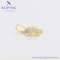 A00903187 xuping Bijoux de Mode Mignon Animal Plaqué Or 14k Glacé Éléphant Grand Pendentif