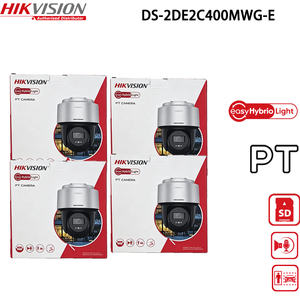 Caméra PT miniature intelligente <span class=keywords><strong>Hikvision</strong></span> 4MP avec éclairage hybride, extérieure, IP66, suivi automatique des personnes, micro et haut-parleur intégrés, Hik-Connect - Product Image 1