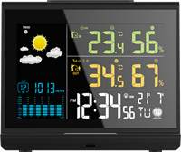 Factory Supply Temperatuur Vochtigheid Maanfase Kalender Digitale Wekker Draadloze Oplader