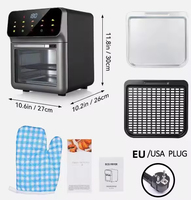 Nouvel Arrivage Promotionnel Friteuse à Air Multifonction Grande Capacité Transparente avec Gant de Four, Qualité Fiable Garantie
