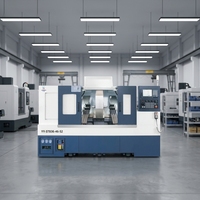 Centre d'usinage CNC à double broche à prix d'usine avec système de contrôle Syntec Taïwanais
