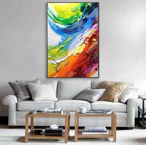 Thâm quyến bán buôn vẫn còn sống 3D kết cấu cao handmade dầu trên vải tùy chỉnh kích thước tùy chỉnh thiết kế tường nghệ thuật trang trí nội thất - Product Image 4