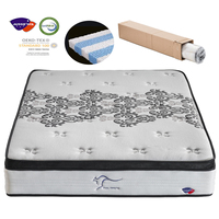King Queen Einzelbett Hybrid-Matratze in Box Kühlende Hybrid Faltbare Latex-Gel-Memory-Foam Taschenfederkern-Matratzen