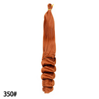 Cheveux synthétiques pour tresses françaises, 22 pouces, boucles lâches, tresses ondulées, ombré, extensions de cheveux bouclés espagnols doux