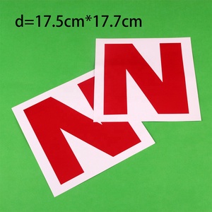 <span class=keywords><strong>Autocollant</strong></span> en PVC auto-adhésif N pour voiture irlandais, plaques N pour apprendre à conduire, autocollants <span class=keywords><strong>de</strong></span> voiture Novice britannique - Product Image 3
