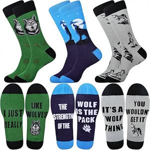 Calcetines Casuales de Invierno para Hombre de Primera Calidad, Transpirables, Cómodos, de Spandex/Nylon, Resistentes a Desgarros, Tejidos Personalizables - Product Image 1