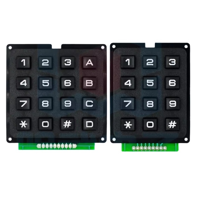 Microcontroller Keyboard Key matrix 4*3 12 Keys 4X4 16 Keys Industrial Keyboard Module Row Scanning