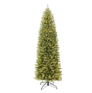ต้นคริสต์มาสประดิษฐ์ดินสอเฟอร์เฟรเซอร์ไฟล่วงหน้า 7.5 ฟุตพร้อมไฟใส 350 UL Listed