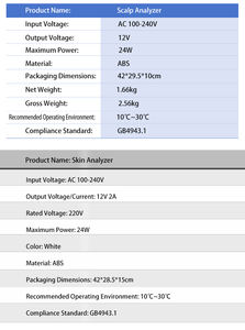 Analizador de Cuero Cabelludo Portátil de Alta Calidad, Ecológico, con Pantalla Táctil, Detector de Folículos Pilosos para Salón - Product Image 3