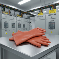 Gants isolants pour électriciens 12KV, gants de sécurité en caoutchouc pour travaux électriques haute tension et maintenance de lignes sous tension