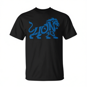 Camiseta Detroit Michigan 313 Area Code Blue Lion - Product Image 3