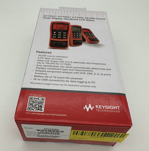 เครื่องวัดบริดจ์แบบมือถือ Keysight U1733C/U1732C/U1731C/U1733P 100Hz/120Hz/1kHz/10kHz/100kHz 20,000 ค่าการวัด ความแม่นยำ 0.05% - Product Image 6