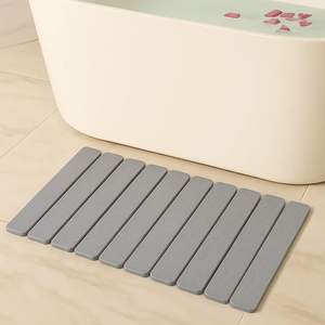 Tapis de bain en pierre pliable absorbant et à séchage rapide, antidérapant, grand tapis de sol en pierre pour salle de bain, cuisine, séchage de la vaisselle - Product Image 2