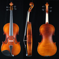 Violon allemand 4/4 en épicéa à face en érable flamme, finition brillante ou mate, prix usine, vente en gros
