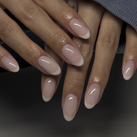 Faux ongles carrés et amande, style classique Old Money, abordables, pour manucure, pour les amateurs d'ongles artificiels