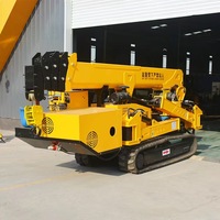 Mini-grue araignée électrique accessible aux ascenseurs pour levage en intérieur et rénovation de centres commerciaux