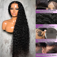 Perruques de luxe 13x4 13x6 en cheveux humains bruts bouclés, 100% cheveux humains brésiliens, sans colle, avec dentelle HD, densité 250%