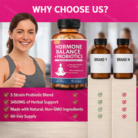 Hormoonbalans Probiotica voor Vrouwen OEM ODM Private Label Groothandel Menopauze PMS Vrouwen Wellness Supplement