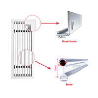 Profils de système CVC : Grille linéaire réglable, fabricant professionnel de profilés en aluminium pour grilles et diffuseurs