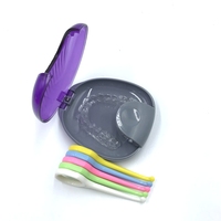 Outil de retrait d'aligneurs orthodontiques invisibles en plastique coloré, emballage individuel