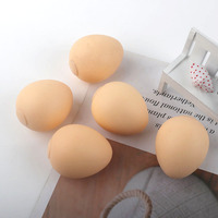Pelota Antiestrés de TPR con Forma de Huevo, Suave y de Recuperación Lenta, para Ejercitar la Mano, Alivio del Estrés, Mochi Unisex, EN71, Popular para Halloween