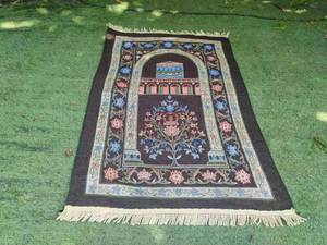 Alfombra de Oración Floral de Chenilla Gruesa Personalizada al por Mayor, Alfombra de Adoración Islámica Musulmana Suave y Acolchada para Niños, Lavable y Portátil - Product Image 4
